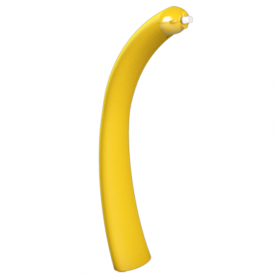 AL03 Table Lamp: Long Arm. Yellow color.