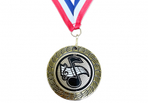 AWARD MEDAL Music Note & Staff