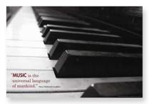 MUSIC IS THE UNIVERSAL LANGUAGE Poster